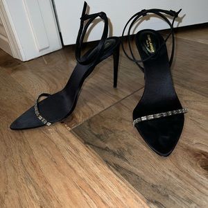 Yves Saint Laurent Size 11 Black Heels (ONLY WORN ONCE) No comments just offers